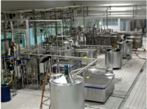乳品生产线设备主要有：高速混料缸、双联过滤器、高压均质机等，